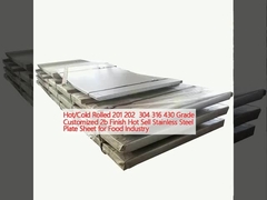 Sıcak/Soğuk Dökme 201 202 304 316 430 Sınıf Özel 2b Bitirme Gıda Endüstrisi için Sıcak Satış Paslanmaz Çelik Taş