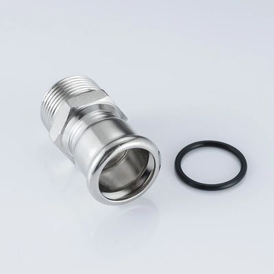 Good price 304 316L Paslanmaz Çelik Baskı Boru Fittings Su veya Hava Tedarik için Erkek Adaptör çevrimiçi